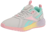 Reebok Girls Durable XT Running Shoe, Pure Grey/Pink Glow/Hint Mint, 2 US Little Kid