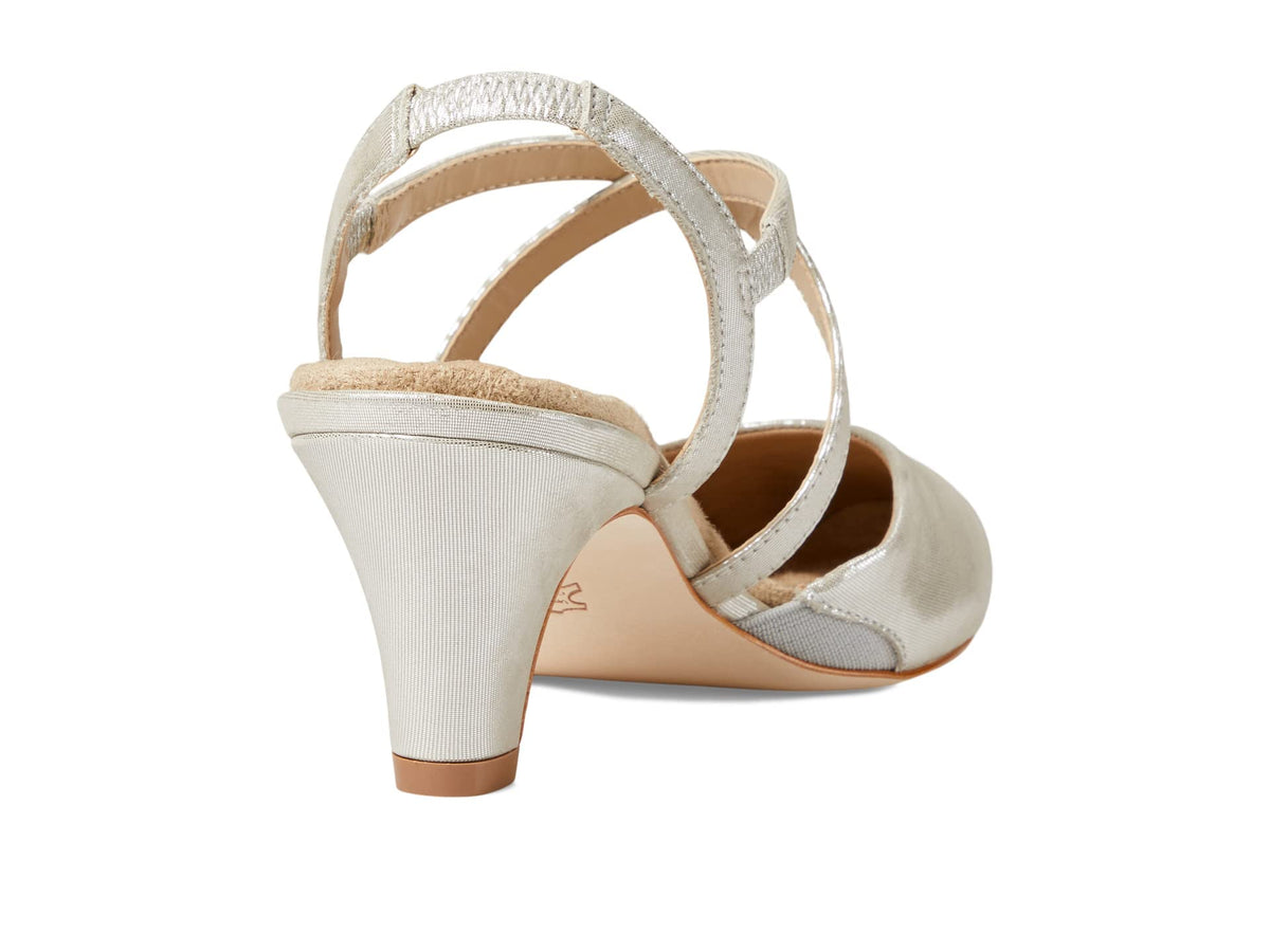 Walking Cradles Caliente Silver Glitter Leather 8.5 W (D)