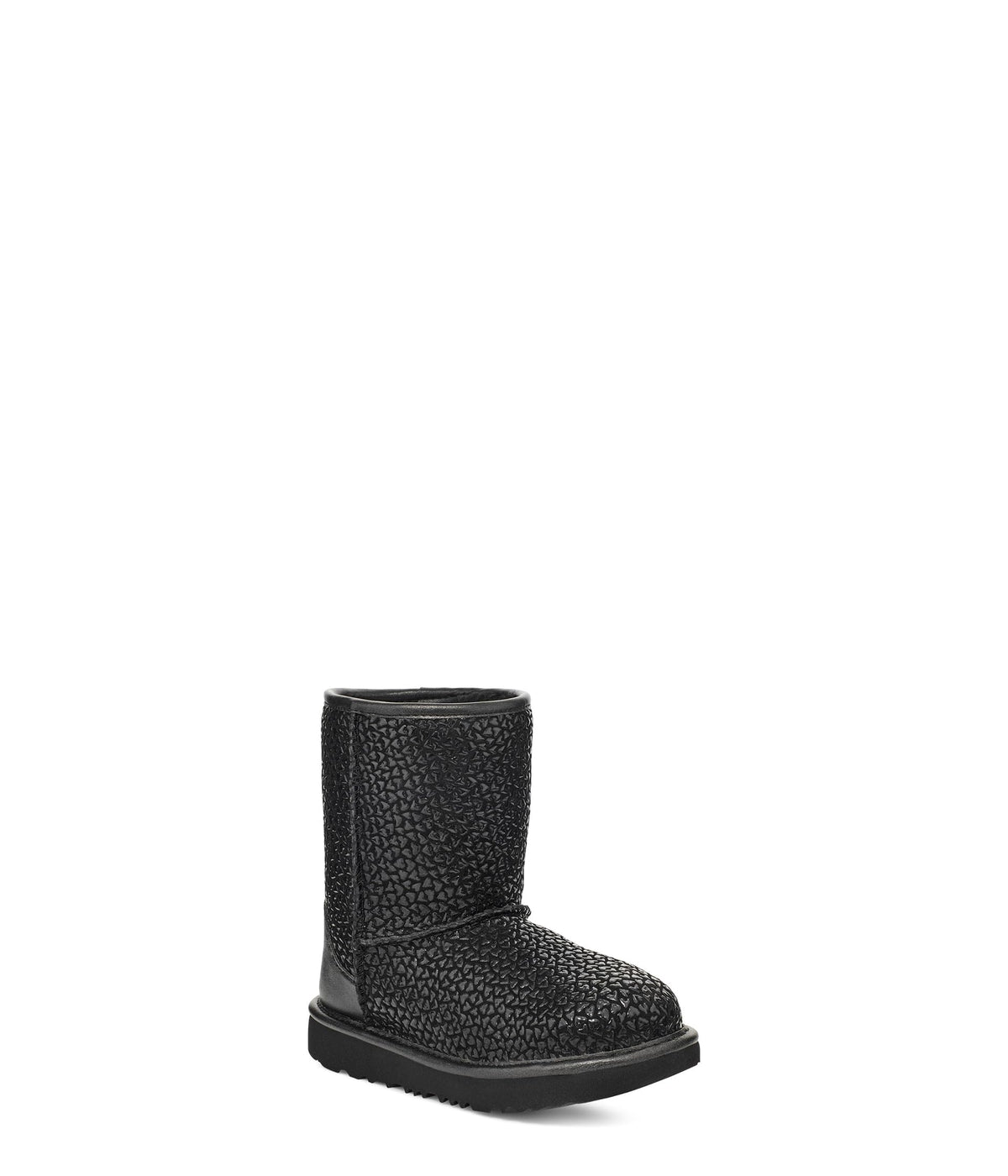 UGG Unisex-Child Classic Ii Gel Hearts Boot, Black, 10 Toddler
