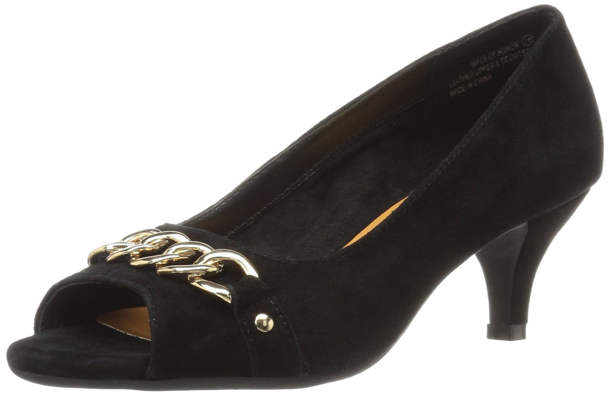 Aerosoles Women's Made of Honor Dress Pump 5.5 Black Suede