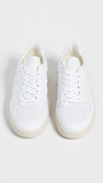 Veja Men's V-10 Sneakers, Extra White/White, 10 Medium US