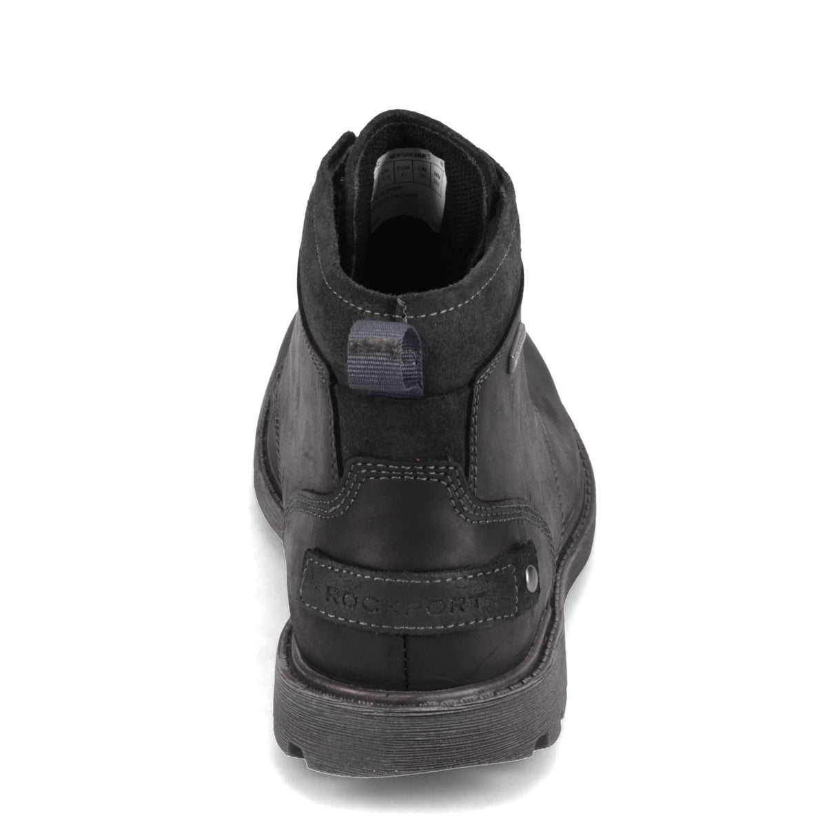 Rockport Men's Rugged Bucks II Chukka Boot, Black Leather/Suede, 12 W US