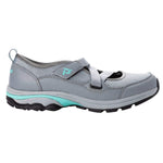 Propét Women's Poppy Hiking Shoe, Grey/Mint, 8 X_Wide US