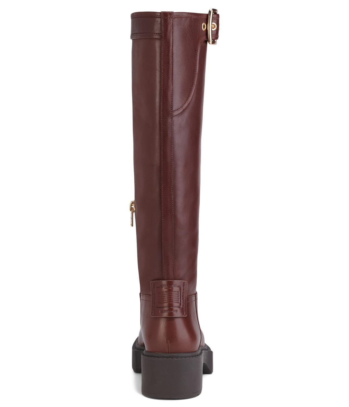 Coach Lilli Leather Boot Walnut 6.5 B (M)