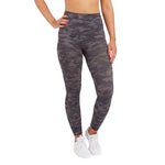 SPANX Women's Look at Me Now Full Length Leggings, Heather Camo, Grey, Print, M