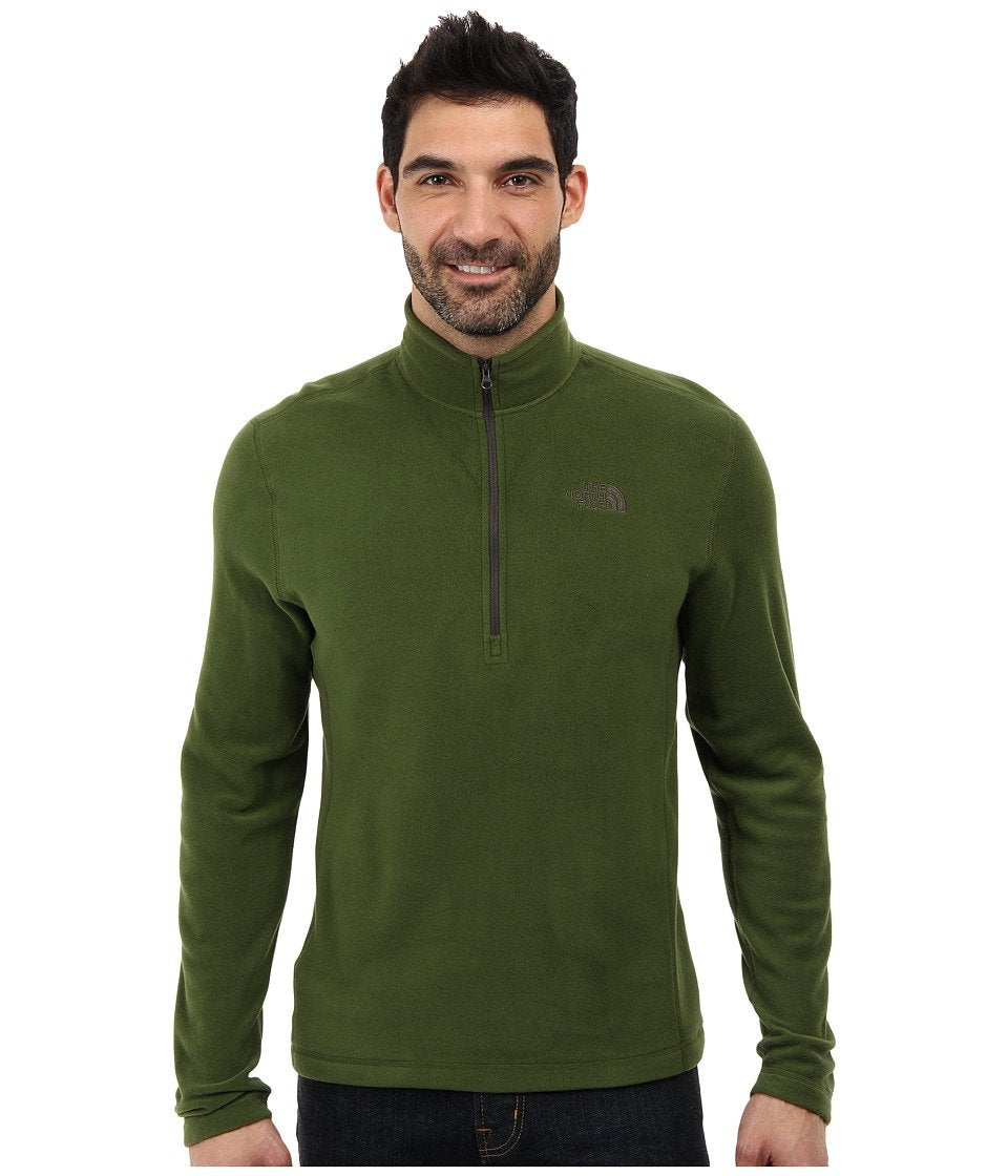 The North Face Men's TKA 100 Glacier 1/4 Zip, Scallion Green, MD