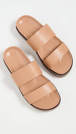 Madewell Women's Preston Sporty Slides, Desert Camel, Tan, 6 Medium US