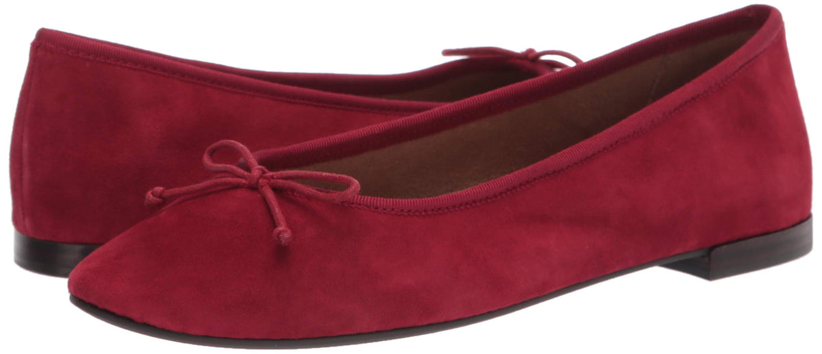 Aerosoles Women's Homerun Ballet Flat 10.5 Red Suede