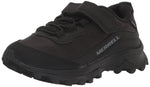 Merrell Moab Speed Low Alternative Closure Waterproof Sneaker, Triple Black, 1.5 US Unisex Big Kid