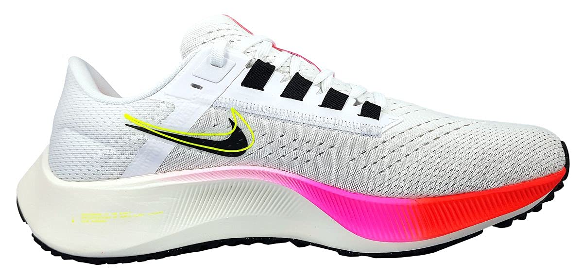 Nike Air Zoom Pegasus 38 Mens Running Trainers DJ5397 Sneakers Shoes (UK 10.5 US 11.5 EU 45.5, White Black Football Grey 100)