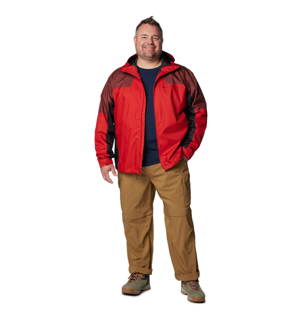 Columbia Men's Inner Limits III Jacket, Sail Red/Spice/Black, Large