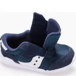 Saucony Boys' Jazz Riff Sneaker, Navy/White, 6 M US Little Kid