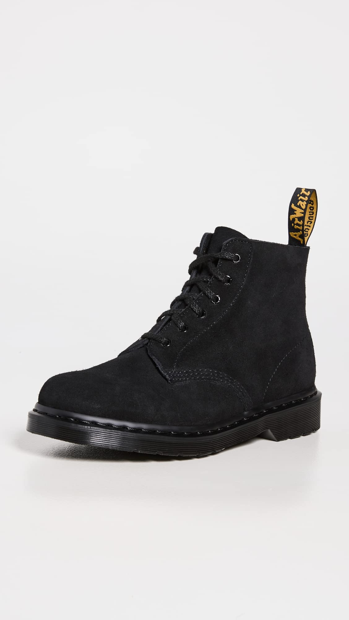 Dr. Martens Men's 101 Mono Boots, Black E.H Suede Mb, 8 Medium US