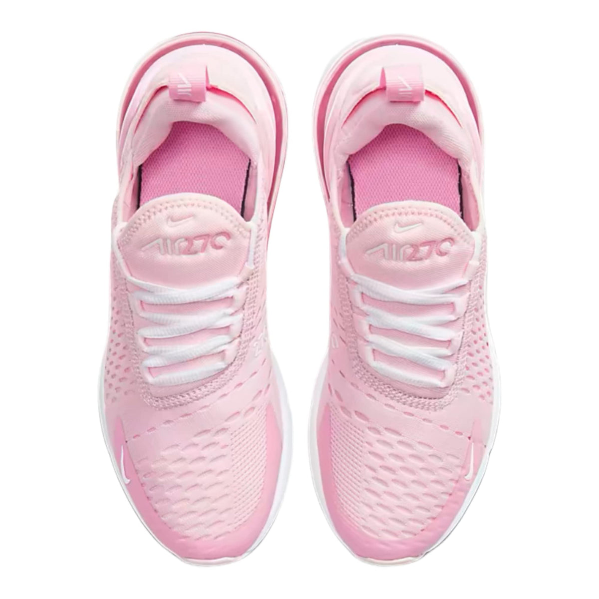Nike Air Max 270 Low GS Boys Shoes 4 Big Kid Pink Foam/White/Pink Rise