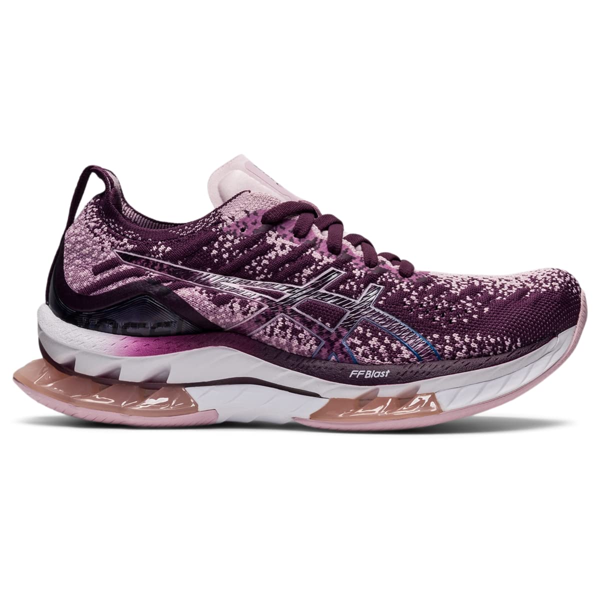 ASICS Women's Kinsei Blast Running Shoe, 6.5, DEEP Plum/Barely Rose