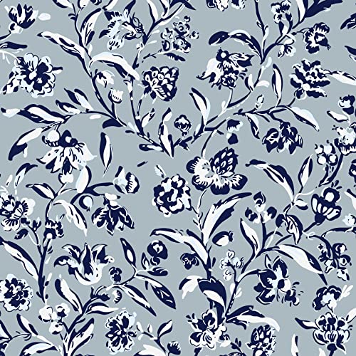 Vera Bradley Women's Cotton Large Travel Backpack Travel Bag, Perennials Gray - Recycled Cotton, One Size