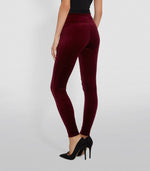 SPANX Velvet Leggings Rich Burgundy SM 27