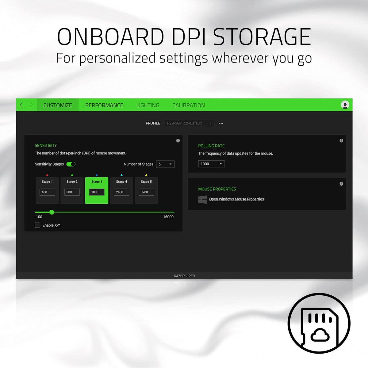 Razer Viper - Light Esports Gaming Mouse (Light ambidextrous Gamer Mouse with 69g Weight, Speedflex Cable, Optical 5G Sensor, Integrated DPI Memory and RGB Chroma Lighting) White