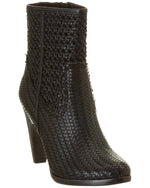 Frye Celeste Short Woven Black Woven Soft Full Grain 8