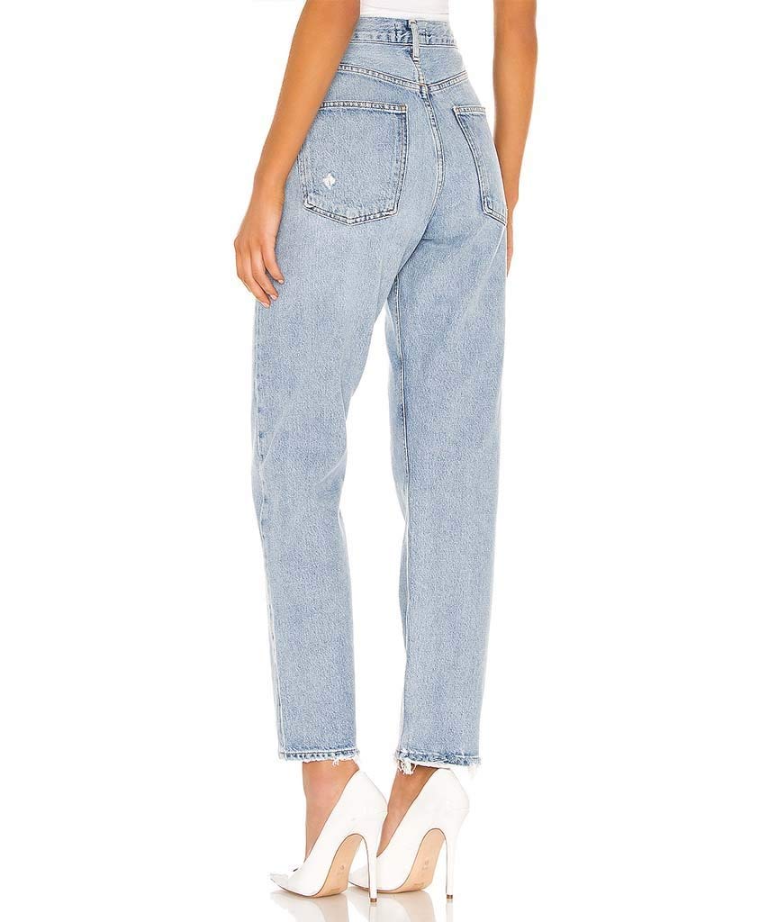 AGOLDE Women's 90s Mid Rise Straight Jeans, Snapshot, Blue, 24
