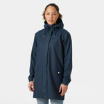 Helly Hansen Women's Moss Hooded Waterproof Windproof Raincoat, 597 Navy, X-Large