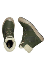 KEEN Women's Elle Winter Insulated Waterproof Mid Calf Boots, Forest Night/Pink Sand, 8