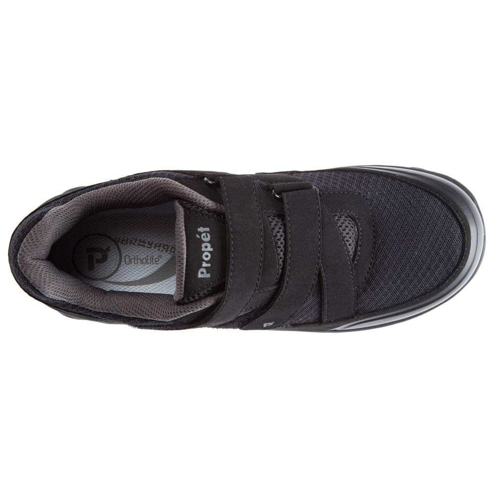 Propet Men's Matthew Strap Sneaker, Black, 12 D US