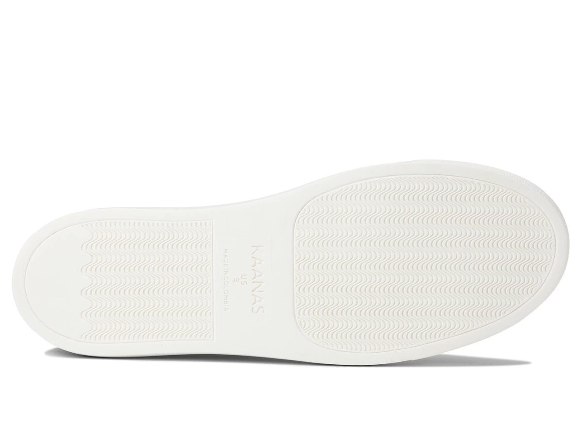 KAANAS Ankara Suede Sneaker with Zigzag Detail Silver 6 M