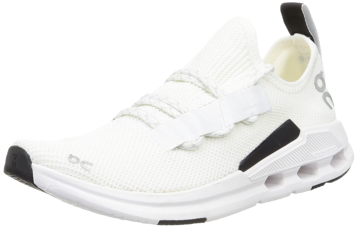 On Women's Cloudeasy Sneakers, Undyed-White | Black, 7.5 Medium US