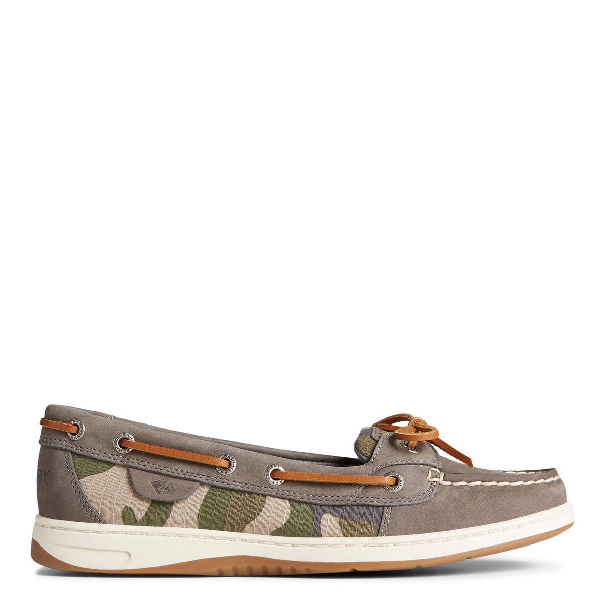 Sperry Women's, Angelfish Boat Shoe Grey CAMO 9.5 M