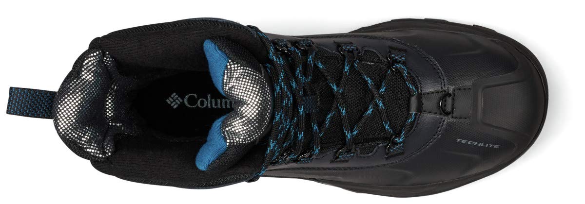 Columbia Men's Bugaboot Plus IV Omni-Heat, Black/Phoenix Blue, 13
