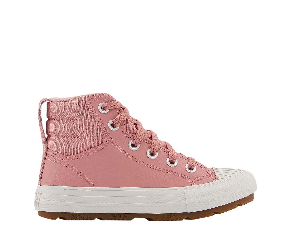 Converse Chuck Taylor All Star Berkshire Boot HI Rust Pink/Pale Putty Leather 2½ US Little Kid