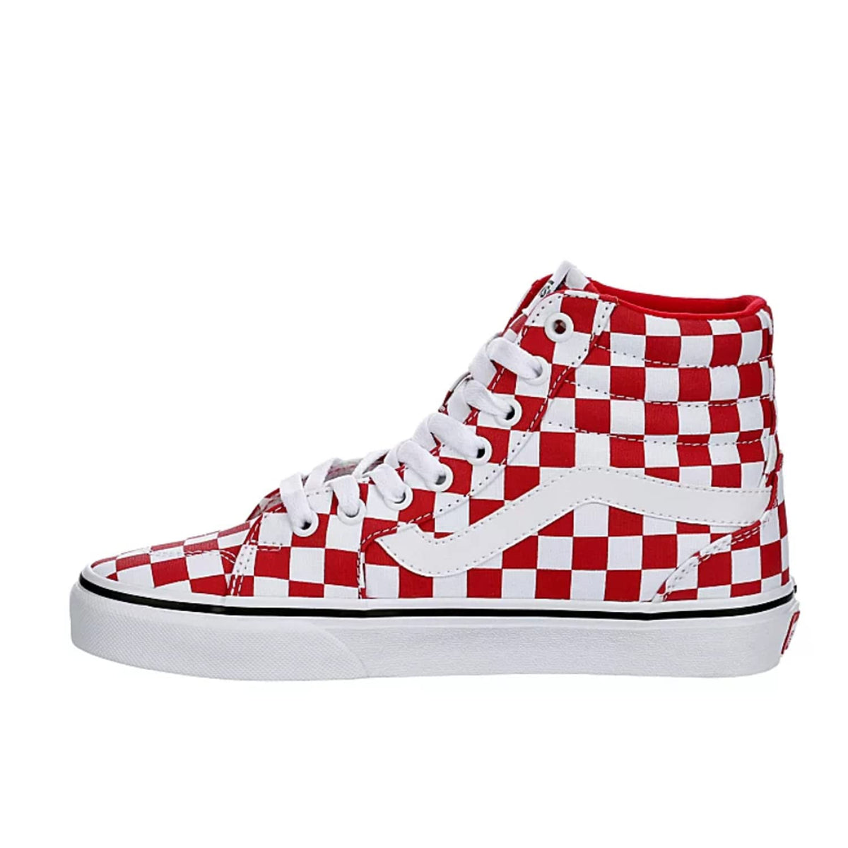 Vans Unisex Filmore Hightop Platform Sneaker - Tonal Checkerboard Red 8