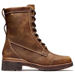 Timberland Gracelyn Waterproof Mid Lace Side-Zip Boot Rust Full Grain 9 B (M)