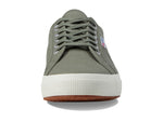 Superga 2750 COTU Classic Sneaker - Unisex Sneakers - Soft Textile Lining - Cushioned Footbed - Metal Eyelets Grey Greenish/Full Avorio EU 44 (US Men's 10.5) Medium