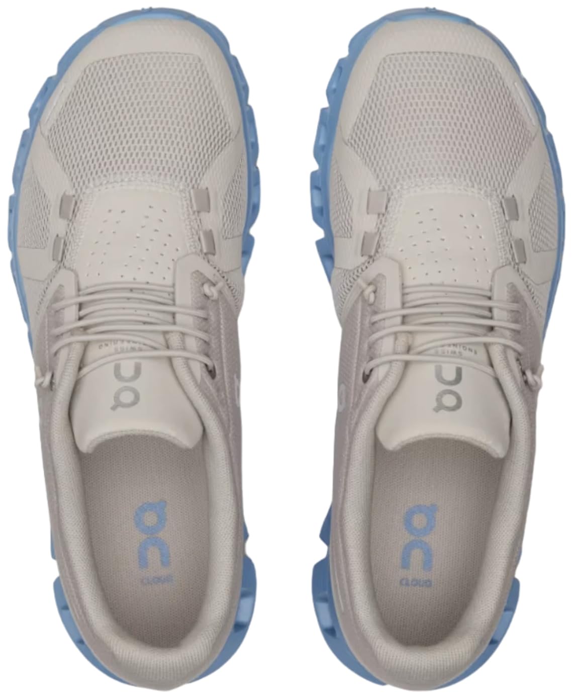 On Women's Cloud 5 Sneakers, Pearl/Neptune, 7.5 Medium US