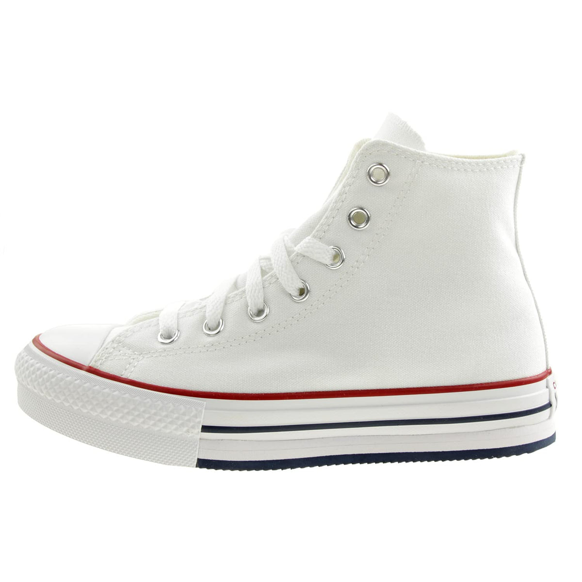 Converse Chuck Taylor All Star Eva Lift Canvas Color Hi Trainers Girls White - 5 - High Top Trainers Shoes