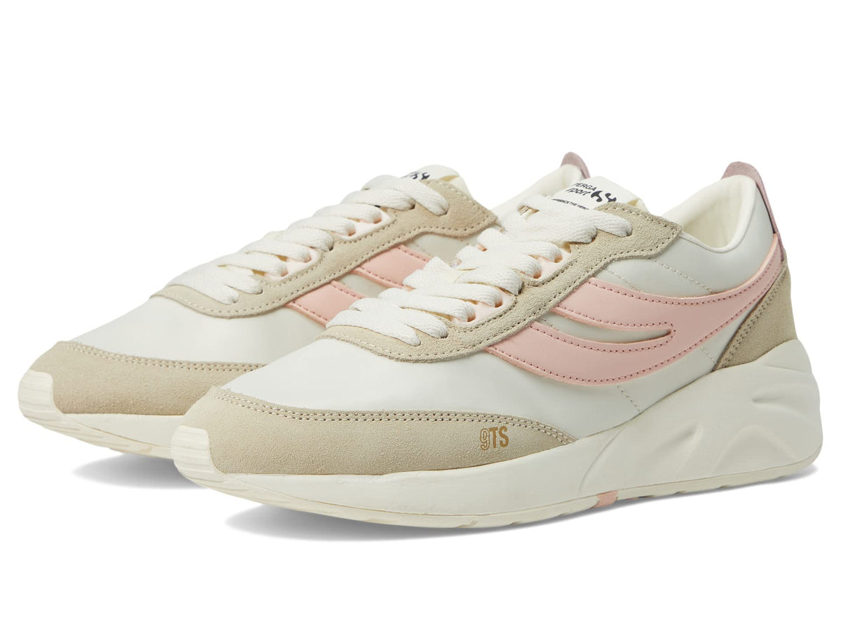 Superga 4089 - Training 9Ts Slim White Avorio/Pink Ashbeige Light Eggshell EU 42 (US Women's 10.5) Medium