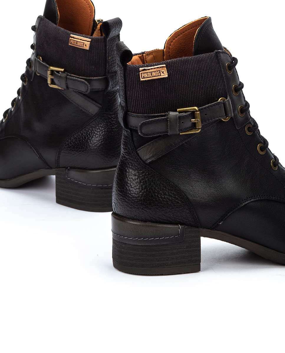 PIKOLINOS High-Heel Ankle Boot Leather Malaga for Woman Black