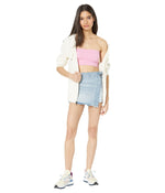 Free People Amelia Bandeau Bra for Women - Rayon-Spandex Blend Construction - Fine Ribbing - Stretch Fit Double Bubble XS-SM (US Women's 0-6) One Size