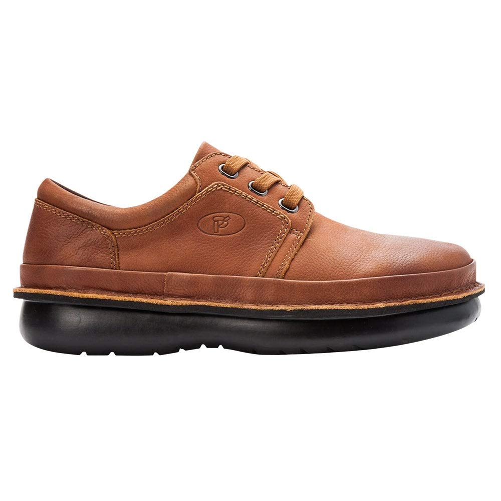 Propet Men's Village Walker Oxford, Cognac, 10.5 Medium