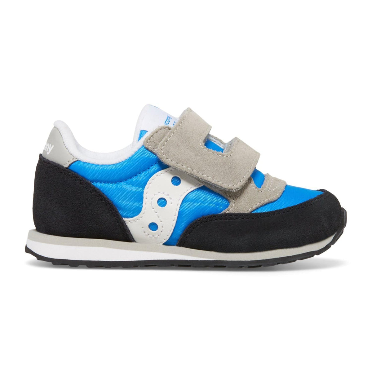 Saucony Jazz Hook & Loop Sneaker (Toddler/Little Kid), Blue/Black/Grey, 11.5 US Unisex