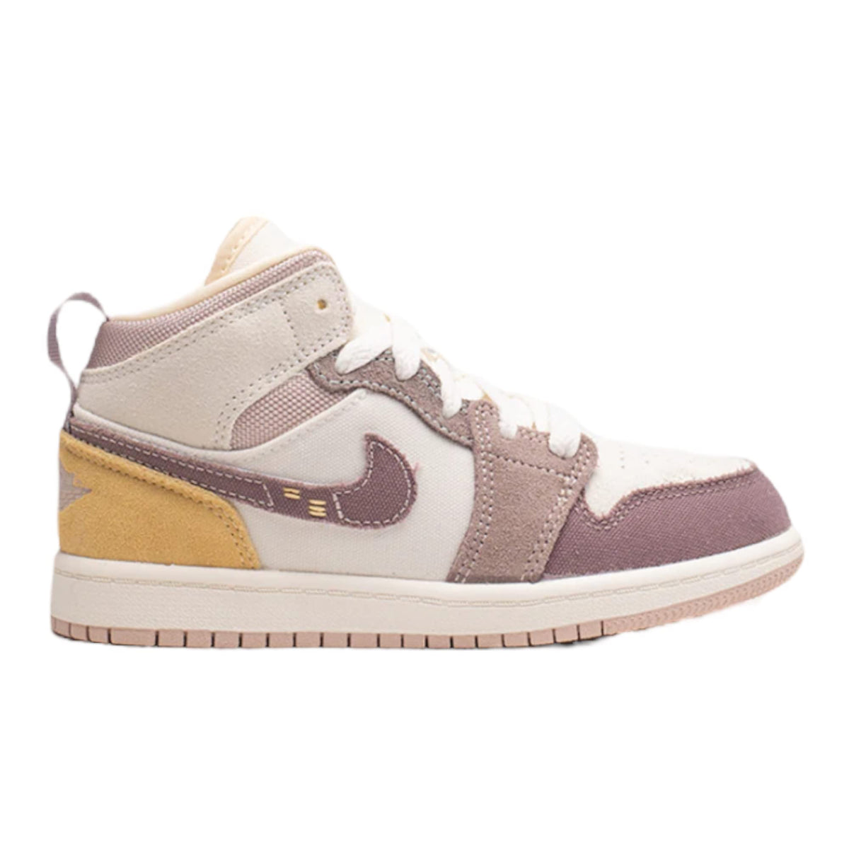 Nike Air Jordan 1 Pre School Shoes Sail/Taupe Haze-Fossil Stone DZ4468-102 2.5Y