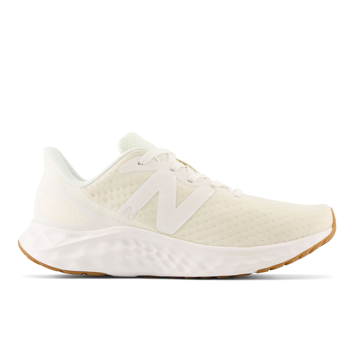 New Balance Women's Fresh Foam Arishi V4 Running Shoe, Raw Sugar/Gum, 8 Wide