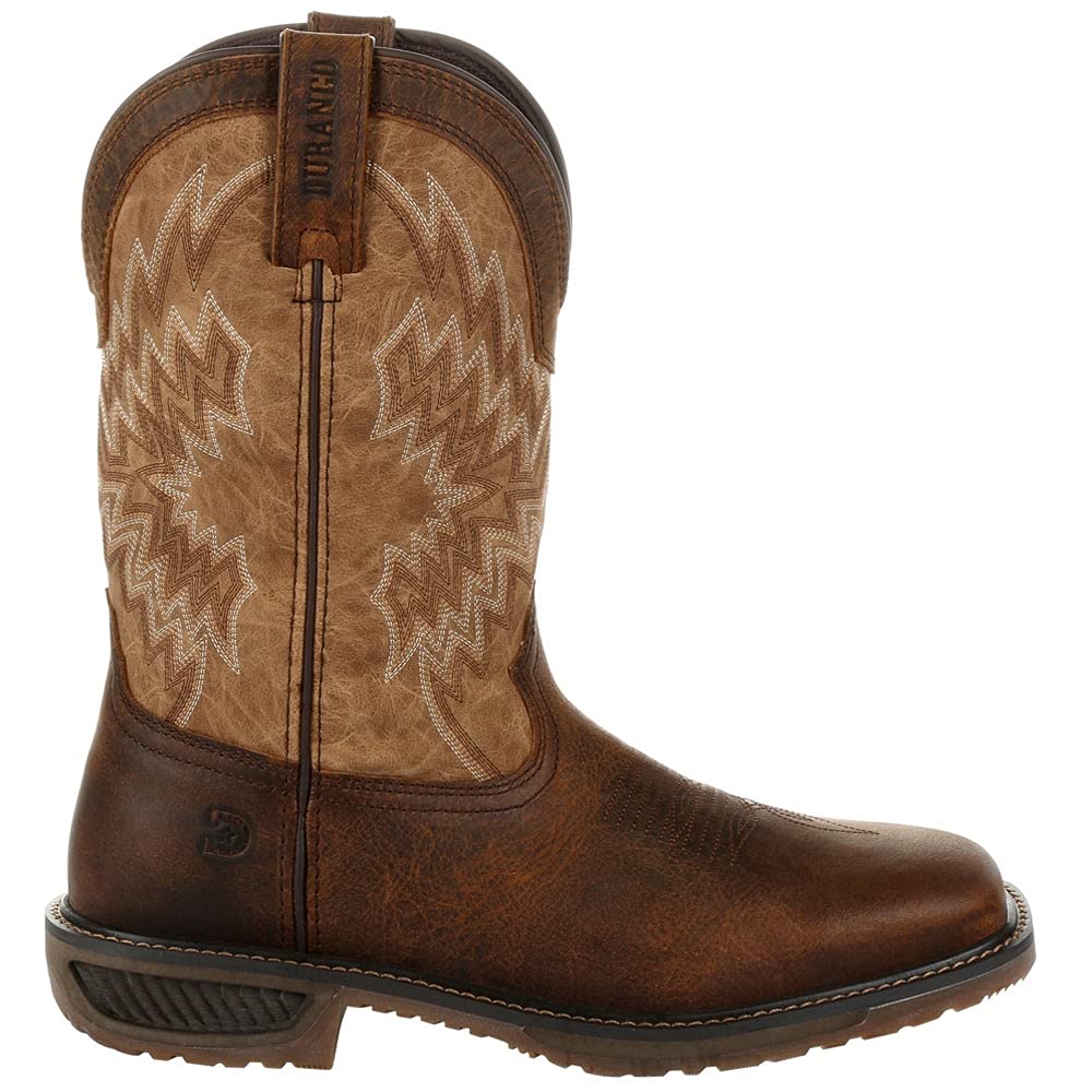 Durango Men's Workhorse Western Boot, Saddle Brown and Peanut, 11
