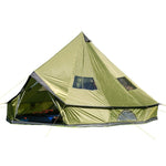 Hasika 4-Season 10 Persons Waterproof Large Family Tent Hunting Camp Tent, Huge Teepee Tents for Sale,Size 5M/16.4ft