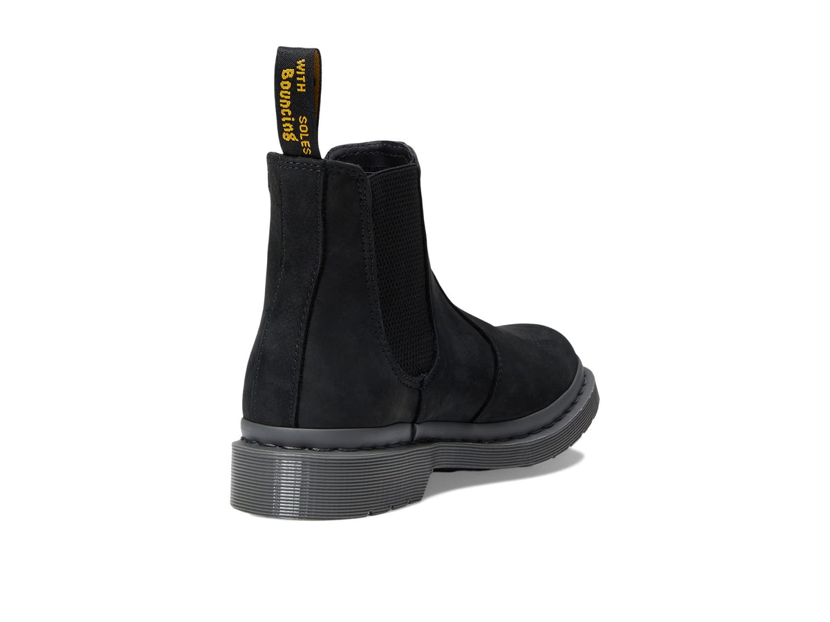 DR. MARTENS Men's Amphibians, Black Milled Nubuck Wp, 11
