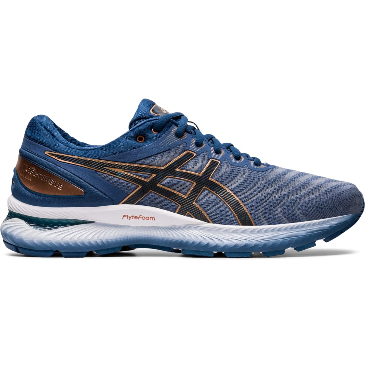 ASICS Men's Gel-Nimbus 22 Running Shoes, 8.5, Glacier Grey/Graphite Grey