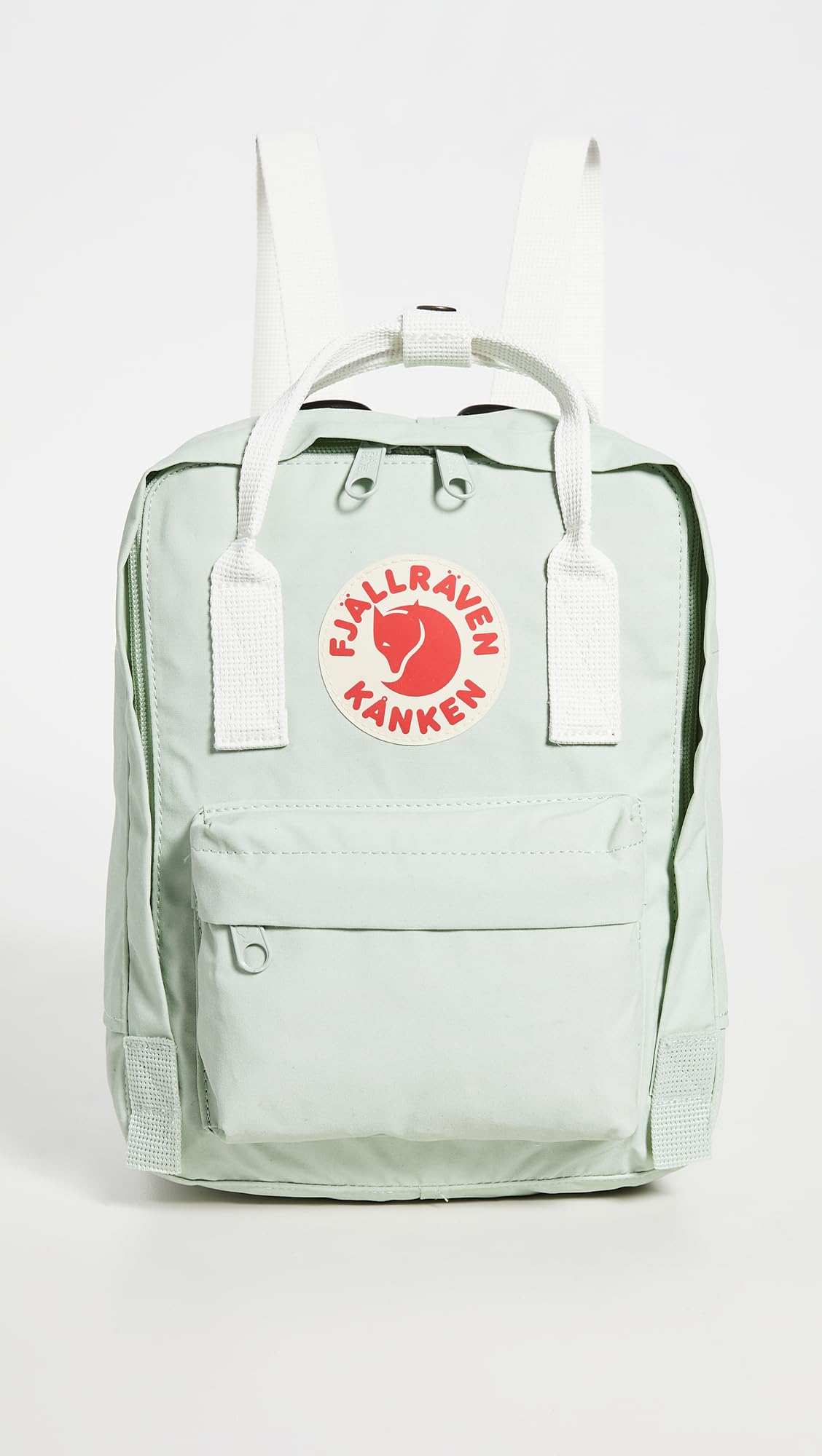 Fjallraven Women's Kanken Mini Backpack, Mint Green/Cool White, One Size