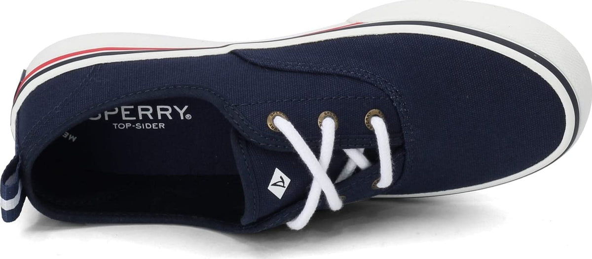 Sperry Women's Crest CVO Sneaker 8.5 Medium Navy Canvas